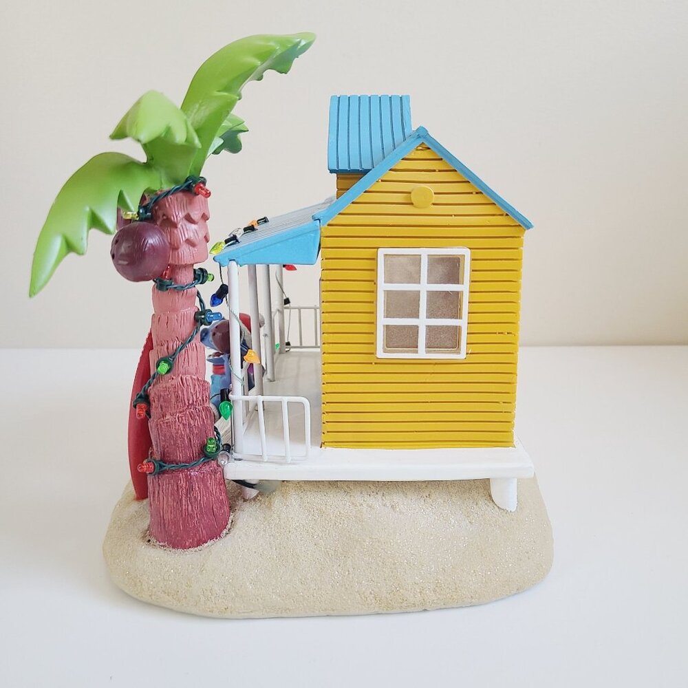 Disney St. Nicholas Square Stitch Illuminated Holiday Beach House Christmas - Picture 5 of 12